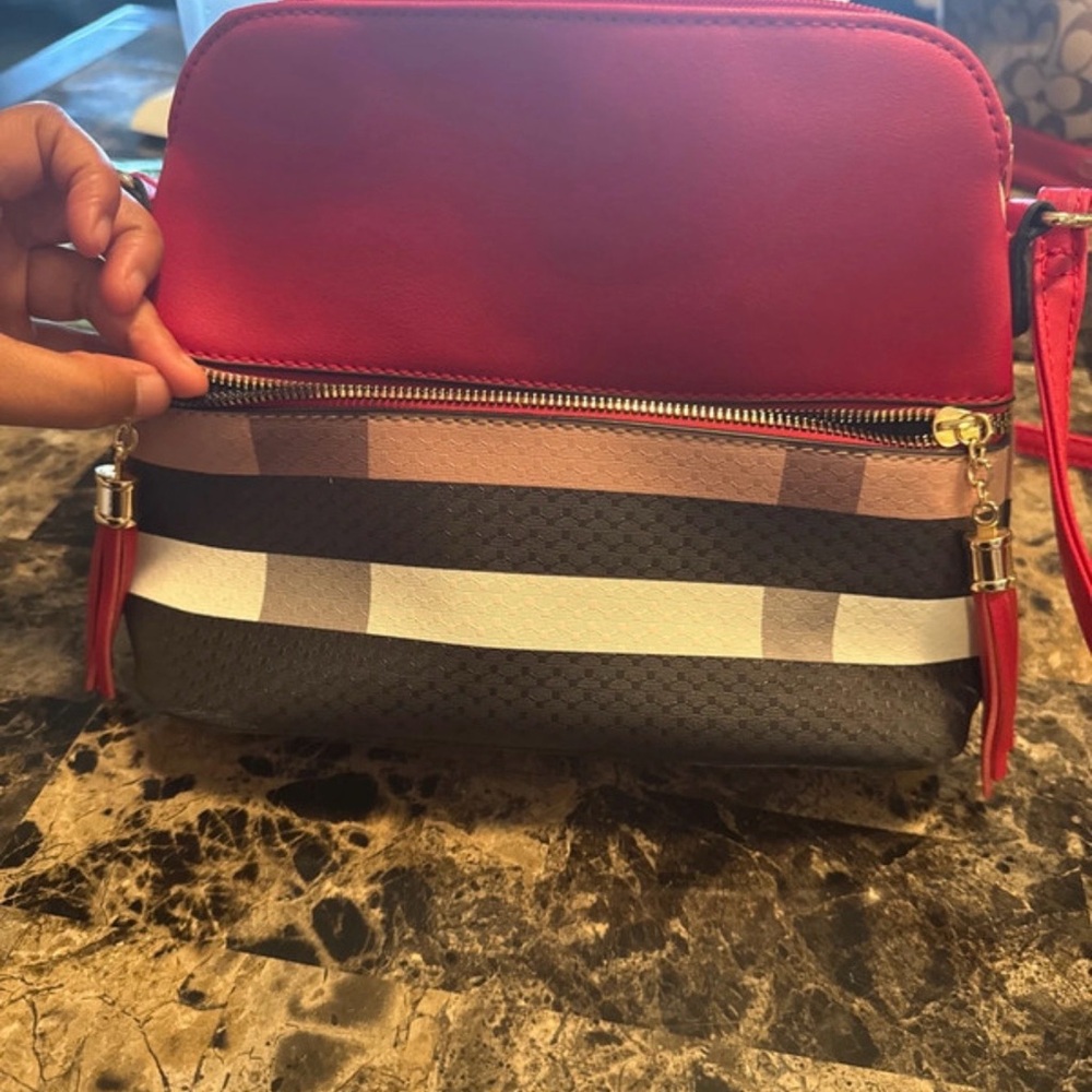 Stylish Red and Black Women's Bag